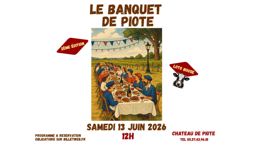 Banquet de Piote Samedi 13 Juin 2026